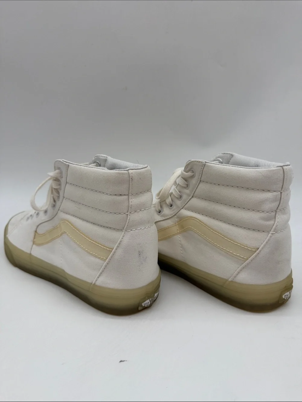 Vans Sk8-Hi Off The Wall Classic Skate 500714 Shoes White Cream Men's Size 11.0